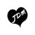 Jdm Heart Vinyl Sticker