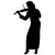 Music s Violin Player Musical Vinyl Sticker