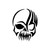 Skulls s Vampire Death Skull Style 4 Vinyl Sticker