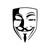 Guy Fawkes Mask Symbolic Vinyl Sticker