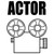 Actor Movie Vinyl Sticker