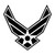 Air Force Symbol With Border Vinyl Sticker