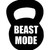 Beast Mode Crossfit Dumbell Vinyl Sticker