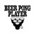 Beer Pong Player Vinyl Sticker