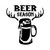 Beer Season Deer Buck Hunting Vinyl Sticker