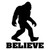 Believe Sasquatch Bigfoot 1