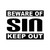 Beware Of Sin Christian Vinyl Sticker