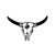 Bison Skull Indian Ritual 1 Vinyl Sticker