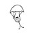 Boy Parachuting Sport Stick Figure Vinyl Sticker