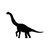 Brontosaurus Dinosaur Vinyl Sticker