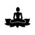 Buddha Zen Yoga Aom Aum Vinyl Sticker