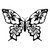 Butterflyhibiscusflower28464 Vinyl Sticker