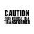 Caution Vehicle Transformer Vinyl Sticker