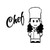 Chef Cooking 1 Vinyl Sticker