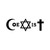 Coexist Christian Pagan Vinyl Sticker