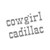 Cowgirl Cadillac Vinyl Sticker