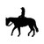 Cowgirl Horse Riding 1 Vinyl Sticker