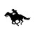 Cowgirl Horse Riding 2 Vinyl Sticker