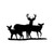 Deer Buck Family 5 Vinyl Sticker
