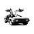 Delorean Back Futute Vinyl Sticker