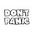 Dont Panic Hitchhikers Guide Galaxy Vinyl Sticker