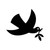 Dove Bird Peace Olive Leaf Vinyl Sticker