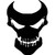 Evil Skull Mask Vinyl Sticker