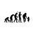 Evolution Of Country Dancing Dance Cowboy Vinyl Sticker