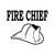 Fire Chief Vinyl Sticker