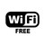 Free Wi Fi Logo Vinyl Sticker