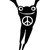 Frog Fingers Peace Sign Vinyl Sticker