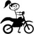 Girl Dirt Bike Stick Figure
