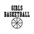Girls Basketball Vinyl Sticker
