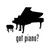 Got Piano Music Vinyl Sticker