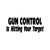 Gun Control Target Vinyl Sticker