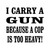 Gun Cop Vinyl Sticker