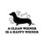 Happy Wiener Dog Vinyl Sticker