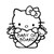 Hello Kitty Baby On Board 1 Vinyl Sticker