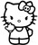 Hello Kitty Flipping the Middle Finger 2
