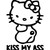 Hello Kitty Kiss My Ass Vinyl Sticker