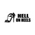 Hell On Heels Fashion Shoes Vinyl Sticker