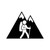 Hiking Mountain 1 Vinyl Sticker