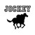 Jockey Horse Vinyl Sticker