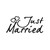 Just Married Vinyl Sticker