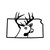 Kansas State Deer Buck Hunting Vinyl Sticker