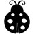 Ladybug Ladybird Insect 2 Vinyl Sticker