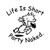 Life Short Py Naked Funny Vinyl Sticker