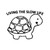 Living Slow Life Turtle Vinyl Sticker