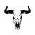 Longhorn Cattle Skull 12 Vinyl Sticker