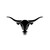 Longhorn Cattle Skull 3 Vinyl Sticker